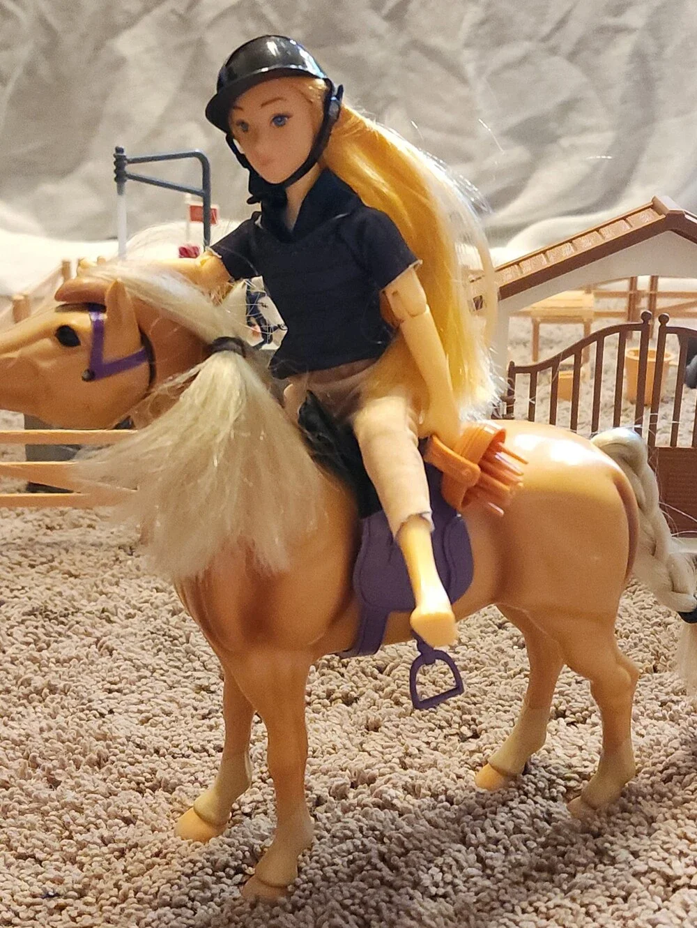 Peagrav Horse Stable Playset Horses & Toy Figure for Boys & Girls, Talking Horse